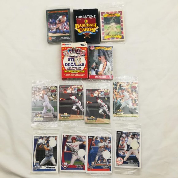 New Sealed 1992 Post Rookies Kelloggs All Stars 1994 1995 Tombstone Baseball Set